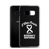 Alzheimer's Awareness I Wear Purple Samsung Phone Case