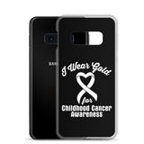 Childhood Cancer Awareness I Wear Gold Samsung Phone Case