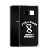 Leukemia Awareness I Wear Orange Samsung Phone Case