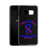 Rheumatoid Arthritis Awareness I Wear Blue & Purple Samsung Phone Case - The Awareness Store