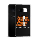 Leukemia Awareness Fighter, Superstar, Warrior, Champion, Hero Samsung Phone Case