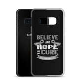 Brain Cancer Awareness Believe & Hope for a Cure Samsung Phone Case