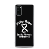 Cystic Fibrosis Awareness I Wear Purple Samsung Phone Case - The Awareness Store