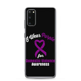 Domestic Violence Awareness I Wear Purple Samsung Phone Case