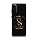 Down Syndrome Awareness I Wear Yellow & Blue Samsung Phone Case - The Awareness Store