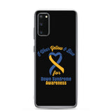 Down Syndrome Awareness I Wear Yellow & Blue Samsung Phone Case