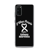 Epilepsy Awareness I Wear Purple Samsung Phone Case - The Awareness Store