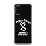 Leukemia Awareness I Wear Orange Samsung Phone Case