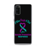 Suicide Awareness I Wear Purple & Teal Samsung Phone Case - The Awareness Store