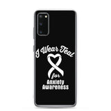 Anxiety Awareness I Wear Teal Samsung Phone Case