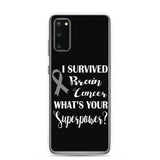 Brain Cancer Awareness I Survived, What's Your Superpower? Samsung Phone Case