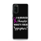 Fibromyalgia Awareness I Survived, What's Your Superpower? Samsung Phone Case