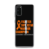 Leukemia Awareness Fighter, Superstar, Warrior, Champion, Hero Samsung Phone Case