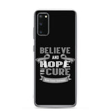 Brain Cancer Awareness Believe & Hope for a Cure Samsung Phone Case