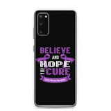 Cystic Fibrosis Awareness Believe & Hope for a Cure Samsung Phone Case - The Awareness Store
