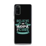 Ovarian Cancer Awareness Believe & Hope for a Cure Samsung Phone Case - The Awareness Store