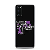 Lupus Awareness Faith, Hope, Courage Samsung Phone Case