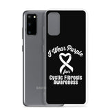 Cystic Fibrosis Awareness I Wear Purple Samsung Phone Case - The Awareness Store