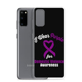 Domestic Violence Awareness I Wear Purple Samsung Phone Case