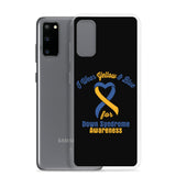 Down Syndrome Awareness I Wear Yellow & Blue Samsung Phone Case - The Awareness Store