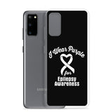 Epilepsy Awareness I Wear Purple Samsung Phone Case - The Awareness Store