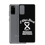 Melanoma Awareness I Wear Black Samsung Phone Case - The Awareness Store