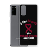 Multiple Myeloma Awareness I Wear Burgundy Samsung Phone Case - The Awareness Store