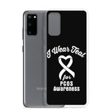 PCOS Awareness I Wear Teal Samsung Phone Case - The Awareness Store