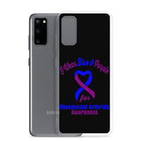 Rheumatoid Arthritis Awareness I Wear Blue & Purple Samsung Phone Case - The Awareness Store