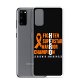 Leukemia Awareness Fighter, Superstar, Warrior, Champion, Hero Samsung Phone Case