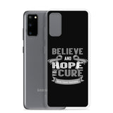 Brain Cancer Awareness Believe & Hope for a Cure Samsung Phone Case