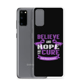 Cystic Fibrosis Awareness Believe & Hope for a Cure Samsung Phone Case - The Awareness Store
