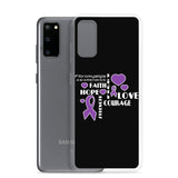 Fibromyalgia Awareness Faith, Hope, Courage Samsung Phone Case
