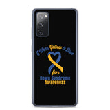 Down Syndrome Awareness I Wear Yellow & Blue Samsung Phone Case - The Awareness Store