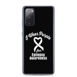 Epilepsy Awareness I Wear Purple Samsung Phone Case - The Awareness Store