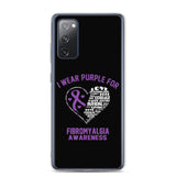 Fibromyalgia Awareness I Wear Purple Samsung Phone Case