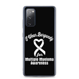 Multiple Myeloma Awareness I Wear Burgundy Samsung Phone Case - The Awareness Store