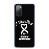 Anxiety Awareness I Wear Teal Samsung Phone Case