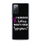 Epilepsy Awareness I Survived, What's Your Superpower? Samsung Phone Case - The Awareness Store