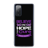 Alzheimer's Awareness Believe & Hope for a Cure Samsung Phone Case - The Awareness Store