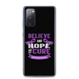 Cystic Fibrosis Awareness Believe & Hope for a Cure Samsung Phone Case - The Awareness Store