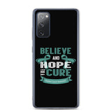 Ovarian Cancer Awareness Believe & Hope for a Cure Samsung Phone Case - The Awareness Store