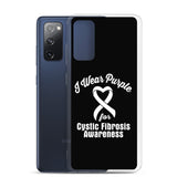 Cystic Fibrosis Awareness I Wear Purple Samsung Phone Case - The Awareness Store