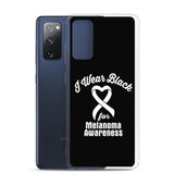 Melanoma Awareness I Wear Black Samsung Phone Case - The Awareness Store