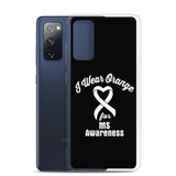 Multiple Sclerosis Awareness I Wear Orange Samsung Phone Case - The Awareness Store