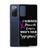 Pancreatic Cancer Awareness I Survived, What's Your Superpower? Samsung Phone Case