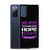 Alzheimer's Awareness Believe & Hope for a Cure Samsung Phone Case - The Awareness Store