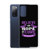 Cystic Fibrosis Awareness Believe & Hope for a Cure Samsung Phone Case - The Awareness Store