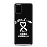 Crohn's Awareness I Wear Purple Samsung Phone Case - The Awareness Store