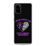 Cystic Fibrosis Awareness I Wear Purple Samsung Phone Case - The Awareness Store
